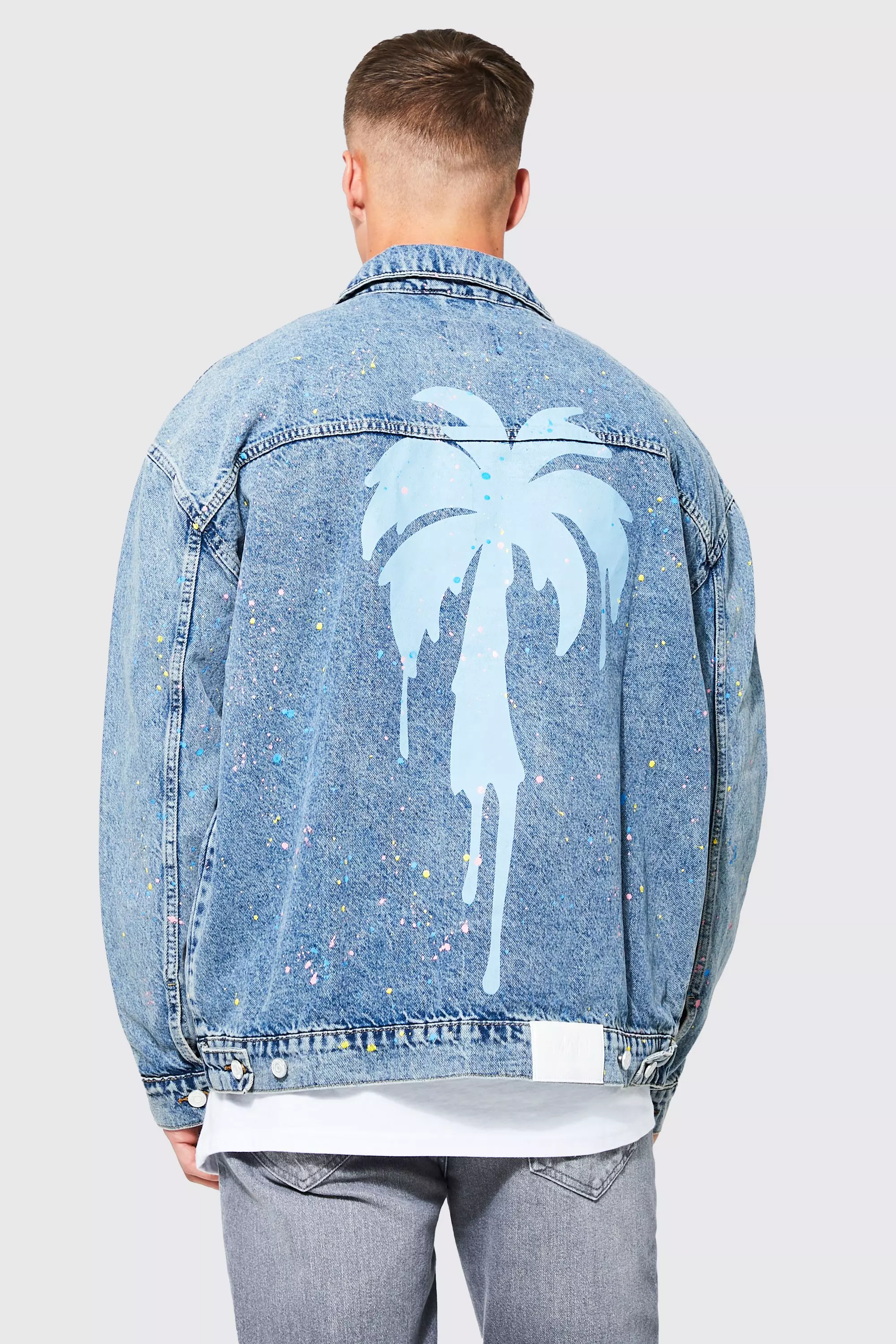 Tall oversized 2024 denim jacket